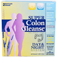 Health Plus Inc., Super Colon Cleanse, Day & Night System, 2 Bottle Kit
