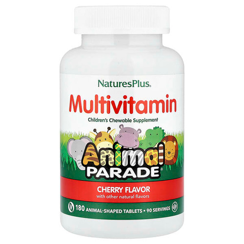 <img alt="NaturesPlus, Animal Parade, Childrens Chewable Multivitamin Supplement, Cherry, 180 Animal-Shaped Tablets" title="NaturesPlus, Animal Parade, Childrens Chewable Multivitamin Supplement, Cherry, 180 Animal-Shaped Tablets,097467299726"