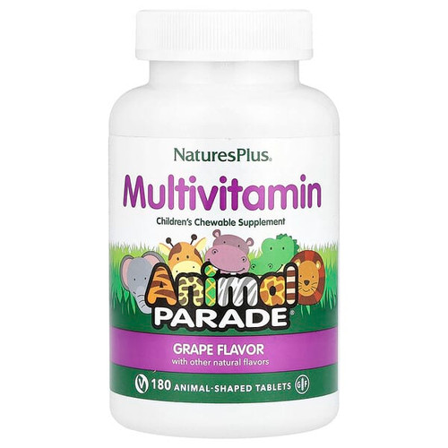 <img alt="NaturesPlus, Animal Parade, Childrens Chewable Multivitamin, Grape, 180 Animal-Shaped Tablets" title="NaturesPlus, Animal Parade, Childrens Chewable Multivitamin, Grape, 180 Animal-Shaped Tablets,097467299863"