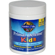Garden of Life, Kids, Primal Defense, Probiotic Formula, Natural Banana Flavor, 2.9 oz (81 g)
