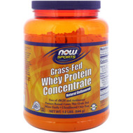 Now Foods, Grass-Fed Whey Protein Concentrate, Unflavored, 1.2 lbs (544 g)