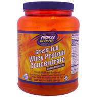 Now Foods, Grass-Fed Whey Protein Concentrate, Dutch Chocolate, 1.2 lbs (544 g) (Discontinued Item)