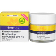 Derma E, Evenly Radiant Day Cream, SPF 15, with Vitamin C, 2 oz (56 g)