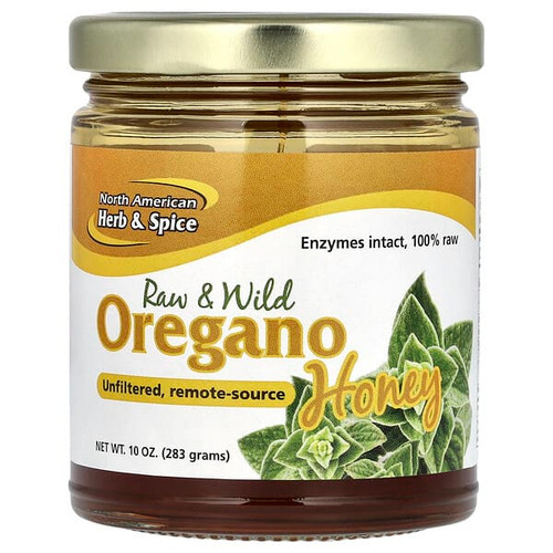 <img alt="North American Herb & Spice, Raw & Wild Oregano Honey, 10 oz (283 g)" title="North American Herb & Spice, Raw & Wild Oregano Honey, 10 oz (283 g),635824001003"