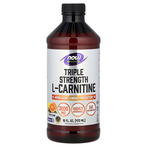 <img alt="NOW Foods, Sports, L-Carnitine, Triple Strength, Citrus, 16 fl oz (473 ml)" title="NOW Foods, Sports, L-Carnitine, Triple Strength, Citrus, 16 fl oz (473 ml),733739000644"