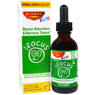 Bioray, NDF Focus, Boost Attention & Remove Toxins, Kids, Citrus Flavor, 2 fl oz. (60 ml)