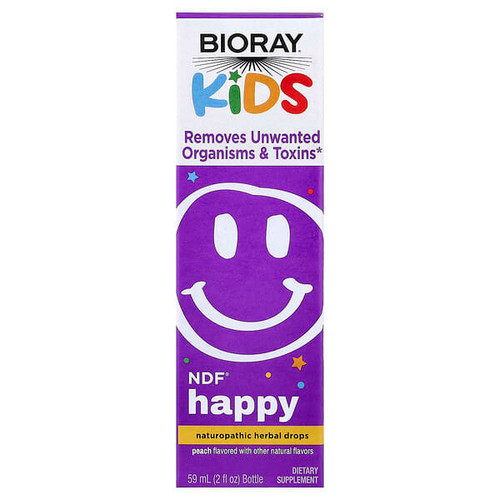 <img alt="Bioray, Kids, NDF Happy, Peach, 2 fl oz (59 ml)" title="Bioray, Kids, NDF Happy, Peach, 2 fl oz (59 ml),736211559456"