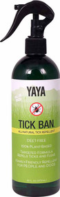 YAYA Organics Tick Ban All-Natural Tick Repellent -- 16 fl oz
