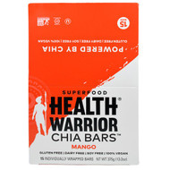 Health Warrior Chia Bars Gluten Free Vegan Mango -- 15 Bars