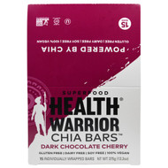 Health Warrior Chia Bars Gluten Free Vegan Dark Chocolate Cherry -- 15 Bars