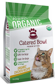 Catered Bowl Always Organic Premium Dry Cat Food Chicken Recipe - 7 lbs