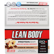 Labrada Nutrition, Lean Body Protein Bar, Cookie Dough Flavor, 12 Bars, 2.54 oz (72 g) Each