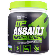MusclePharm, Assault Energy + Strength, Blue Raspberry, 12.17 oz (345 g)