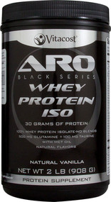 ARO-Vitaco Black Series Whey Protein Isolate Natural Vanilla -- 2 lb (908 g)