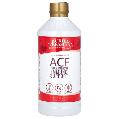 <img alt="Buried Treasure, Liquid Advantage, ACF Immune Support, 16.54 fl oz (496 ml)" title="Buried Treasure, Liquid Advantage, ACF Immune Support, 16.54 fl oz (496 ml),016055500129"