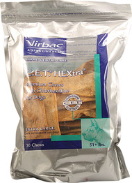 Virbac C.E.T. HEXtra Chews For Dogs - Extra Large -- 30 Chewables