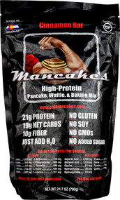 Mancakes High-Protein Pancake, Waffle & Baking Mix Cinnamon Oat - 24.7 oz