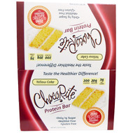 HealthSmart Foods, ChocoRite Protein Bar, Yellow Cake, 12 Bars, 2.26 oz (64 g) Each