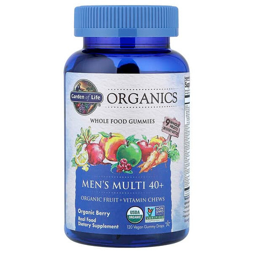<img alt="Garden of Life, Organics, Mens Multi 40+ Gummies, Organic Berry, 120 Vegan Gummy Drops" title="Garden of Life, Organics, Mens Multi 40+ Gummies, Organic Berry, 120 Vegan Gummy Drops,658010120289"