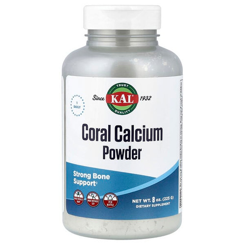 <img alt="KAL, Coral Calcium Powder, 8 oz (225 g)" title="KAL, Coral Calcium Powder, 8 oz (225 g),021245833109"