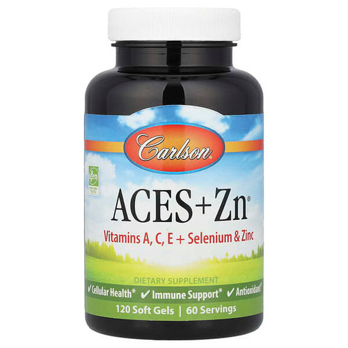 <img alt="Carlson, Aces + Zn, 120 Soft Gels" title="Carlson, Aces + Zn, 120 Soft Gels,088395044212"
