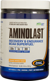 Gaspari Nutrition, Aminolast, Recovery & Endurance BCAA Superfuel, Orange Mango Twist, 14.8 oz (420 g)