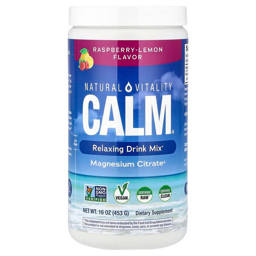 <img alt="Natural Vitality, CALM, Relaxing Drink Mix, Raspberry-Lemon, 16 oz (453 g)" title="Natural Vitality, CALM, Relaxing Drink Mix, Raspberry-Lemon, 16 oz (453 g),183405000117"