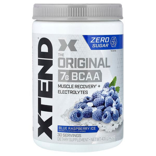 <img alt="XTEND, 7G BCAA, Blue Raspberry Ice, 14.3 oz (405 g)" title="XTEND, 7G BCAA, Blue Raspberry Ice, 14.3 oz (405 g),181030000151"