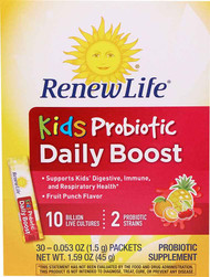 Renew Life Kids Probiotic Daily Boost Fruit Punch - 30 Packets