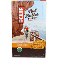 Clif Organic Nut Butter Filled Energy Bars Peanut Butter -- 12 Bars