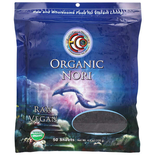 <img alt="Earth Circle Organics, Organic Nori, 50 Sheets, 4.4 oz (125 g)" title="Earth Circle Organics, Organic Nori, 50 Sheets, 4.4 oz (125 g),894932002177"