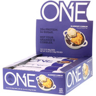 One Brands, One Bar, Blueberry Cobbler, 12 Bars, 2.12 oz (60 g) Each