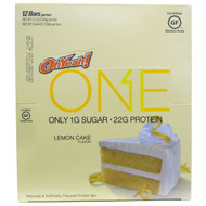 One Brands, One Bar, Lemon Cake, 12 Bars, 2.12 oz (60 g) Each