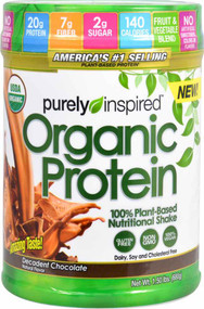 Purely Inspired, Organic Protein, Plant-Based Nutrition, Decadent Chocolate, 1.5 lbs (680 g)