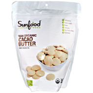 Sunfood, Organic Cacao Butter, 1 lb (454 g)