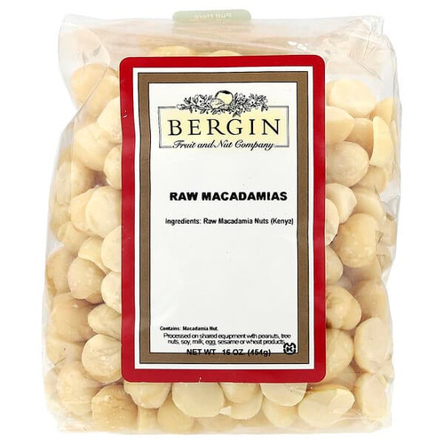 <img alt="Bergin Fruit and Nut Company, Raw Macadamias, 16 oz (454 g)" title="Bergin Fruit and Nut Company, Raw Macadamias, 16 oz (454 g),020526005235"