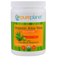Pure Planet, Organic Aloe Vera, Digestion, Crisp Apple Ambrosia, 160 g (Discontinued Item)