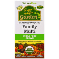 Natures Plus, Source of Life, Garden, Organic Family Multi, Mixed Berry Flavor, 60 Vegan Chewables