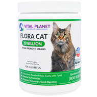 Vital Planet Flora Cat Daily Probiotic Powder -- 20 billion - 3.92 oz