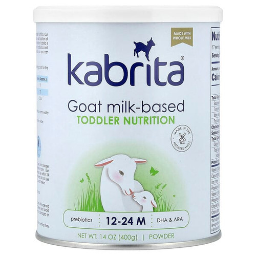 <img alt="Kabrita, Goat Milk-Based Toddler Nutrition, 12-24 Months, 14 oz (400 g)" title="Kabrita, Goat Milk-Based Toddler Nutrition, 12-24 Months, 14 oz (400 g),839563000055"