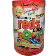 Greens World, Delicious Reds 8000, Strawberry Kiwi, Powder, 10.6 oz (300 g)