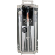 Real Techniques by Samantha Chapman, Bold Metals Collection, Eyes + Lips Set, 3 Brushes + Cup