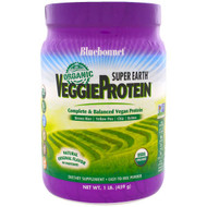 Bluebonnet Nutrition, Super Earth, Organic VeggieProtein, Natural Original Flavor, 1 lb (459 g)