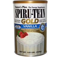 Natures Plus, Spiru-Tein Gold, High Protein Energy Meal, Vanilla, 1.03 lbs (468 g)