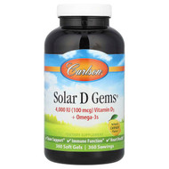 <img alt="Carlson, Solar D Gems , Vitamin D3 + Omega-3s, Natural Lemon , 360 Soft Gels" title="Carlson, Solar D Gems , Vitamin D3 + Omega-3s, Natural Lemon , 360 Soft Gels,088395014833"