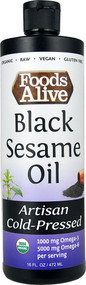 Foods Alive Organic Artisan Cold-Pressed Oil Black Sesame -- 16 fl oz