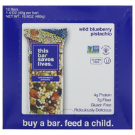 This Bar Saves Lives, Wild Blueberry Pistachio, 12 Bars, 1.4 oz (40 g) Each