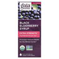 <img alt="Gaia Herbs, Black Elderberry Syrup, 5.4 fl oz (160 ml)" title="Gaia Herbs, Black Elderberry Syrup, 5.4 fl oz (160 ml),751063800037"