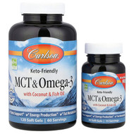 <img alt="Carlson, MCT & Omega-3, 150 Free Soft Gels" title="Carlson, MCT & Omega-3, 150 Free Soft Gels,088395176401"