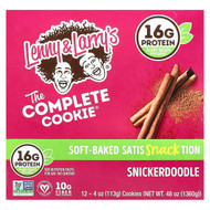 <img alt="Lenny & Larrys, The Complete Cookie, Snickerdoodle, 12 Cookies, 4 oz (113 g) Each" title="Lenny & Larrys, The Complete Cookie, Snickerdoodle, 12 Cookies, 4 oz (113 g) Each,787692835614"